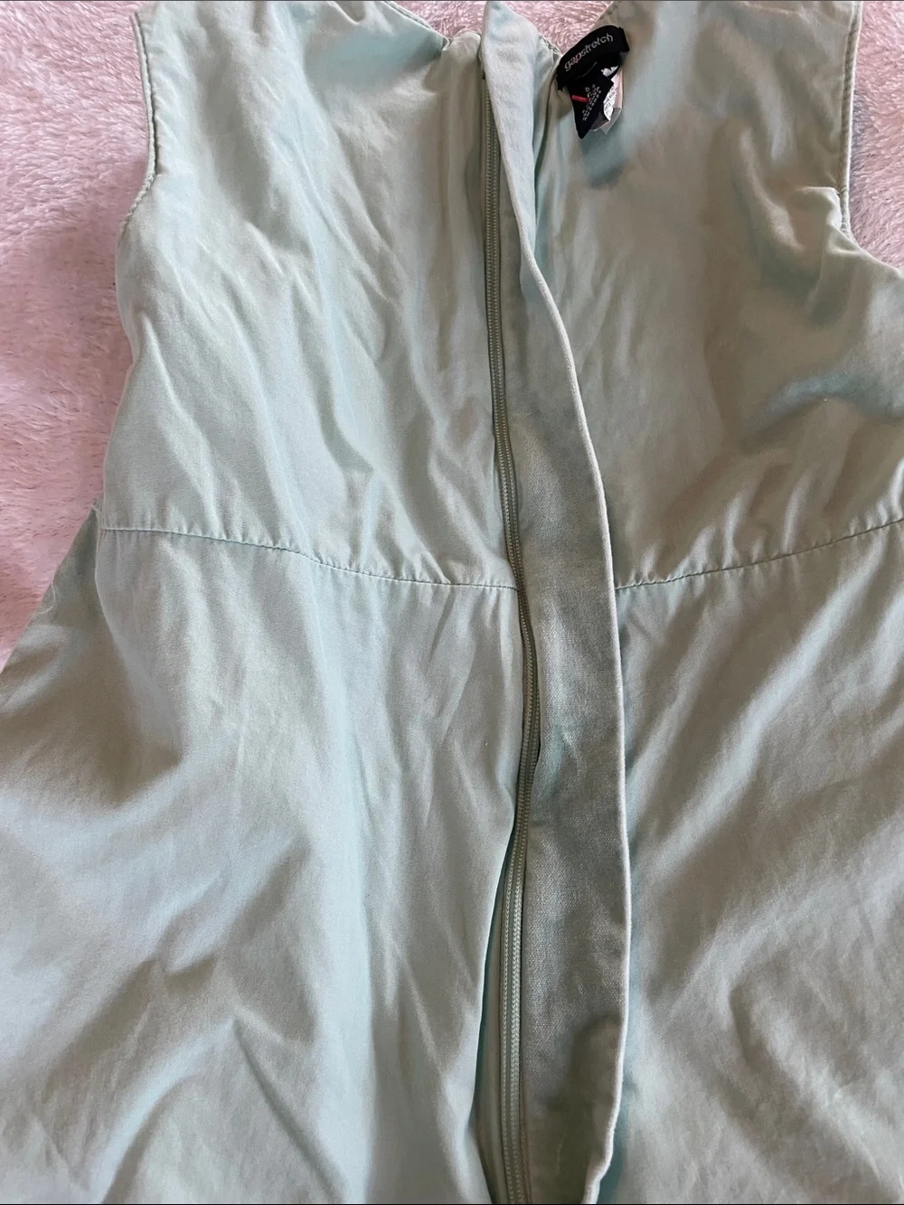 Baby Gap Mint Velvet Dress with Empire Waist